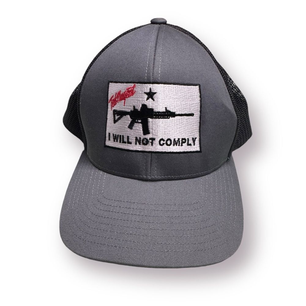 Pacific Herowear I Will Not Comply Grey‎ trucker hat